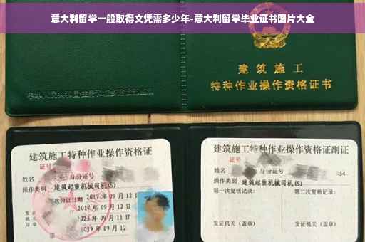 意大利留学一般取得文凭需多少年-意大利留学毕业证书图片大全