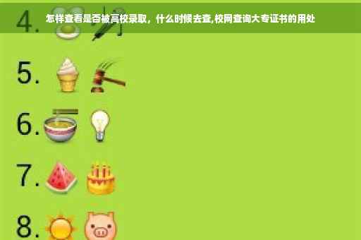 怎样查看是否被高校录取，什么时候去查,校网查询大专证书的用处