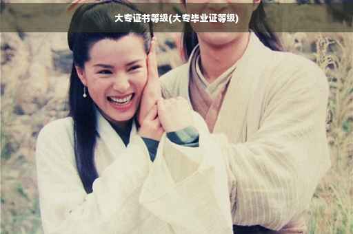 大专证书等级(大专毕业证等级)
