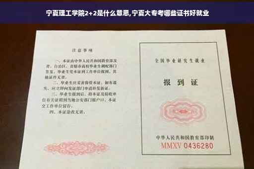 宁夏理工学院2+2是什么意思,宁夏大专考哪些证书好就业