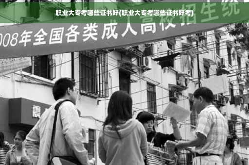 职业大专考哪些证书好(职业大专考哪些证书好考)