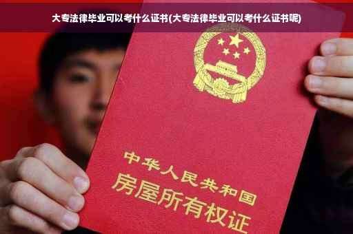 大专法律毕业可以考什么证书(大专法律毕业可以考什么证书呢)