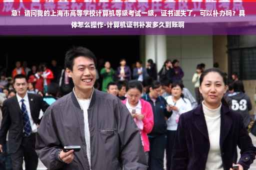 急！请问我的上海市高等学校计算机等级考试一级，证书遗失了，可以补办吗？具体怎么操作-计算机证书补发多久到账啊