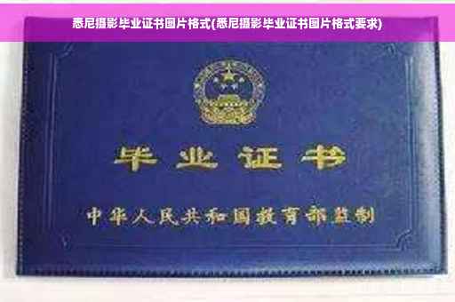 悉尼摄影毕业证书图片格式(悉尼摄影毕业证书图片格式要求)