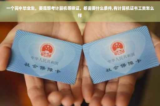 一个高中毕业生，要是想考计算机等级证，都需要什么条件,有计算机证书工资怎么样