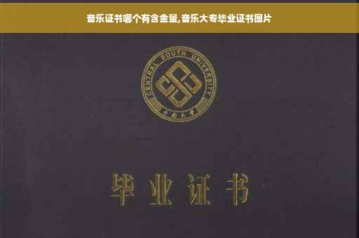 音乐证书哪个有含金量,音乐大专毕业证书图片