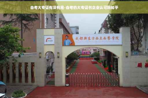 自考大专证有没有用-自考的大专证书企业认可吗知乎