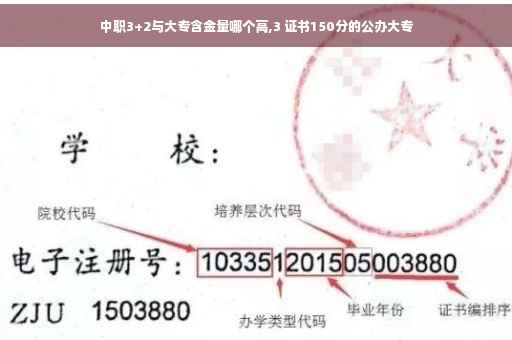 中职3+2与大专含金量哪个高,3 证书150分的公办大专