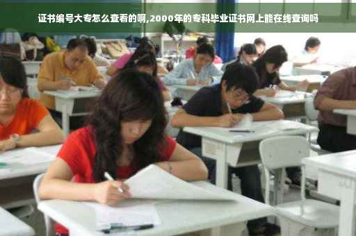 证书编号大专怎么查看的啊,2000年的专科毕业证书网上能在线查询吗
