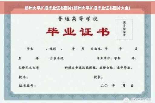 郑州大学扩招毕业证书图片(郑州大学扩招毕业证书图片大全)