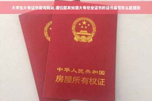 大学生大专证书查询网站,哪位朋友知道大专毕业证书的证书编号怎么能查到