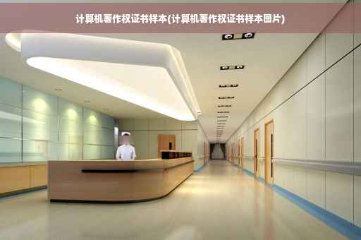 计算机著作权证书样本(计算机著作权证书样本图片)