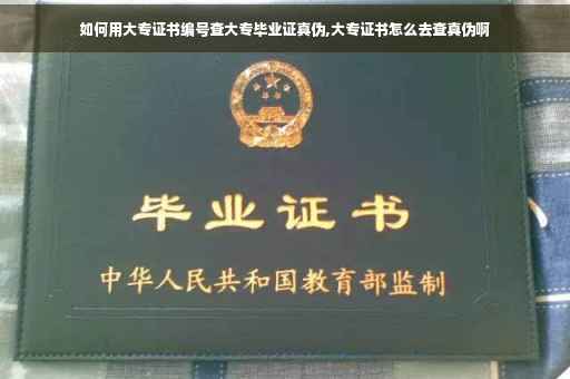 如何用大专证书编号查大专毕业证真伪,大专证书怎么去查真伪啊