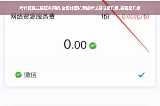 考计算机三级证有用吗,全国计算机等级考试最低是几级,最高是几级