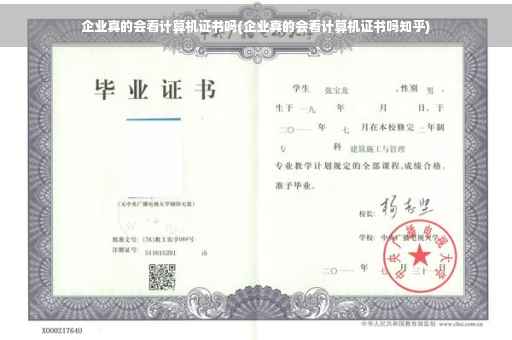 企业真的会看计算机证书吗(企业真的会看计算机证书吗知乎)