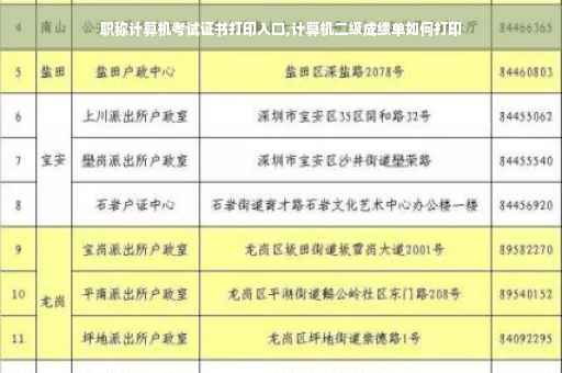 职称计算机考试证书打印入口,计算机二级成绩单如何打印