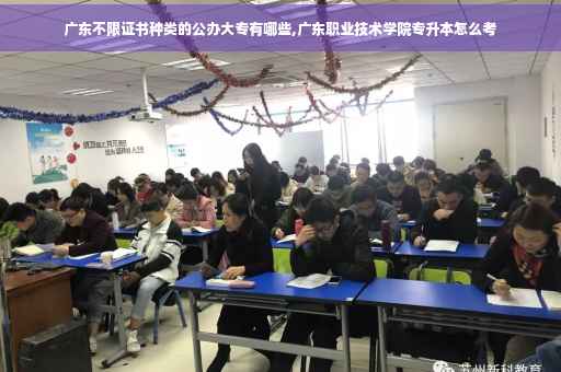 广东不限证书种类的公办大专有哪些,广东职业技术学院专升本怎么考