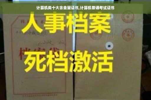 计算机类十大含金量证书,计算机普通考试证书