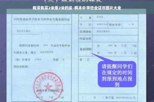 有没有买2米乘2米的床-枫木中学毕业证书图片大全