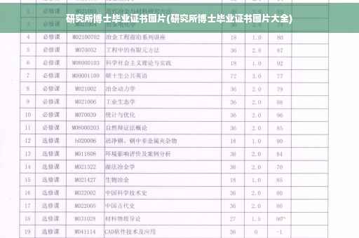 研究所博士毕业证书图片(研究所博士毕业证书图片大全)