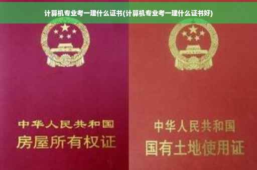 计算机专业考一建什么证书(计算机专业考一建什么证书好)