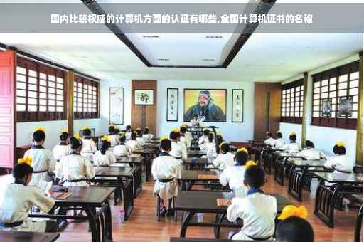 国内比较权威的计算机方面的认证有哪些,全国计算机证书的名称