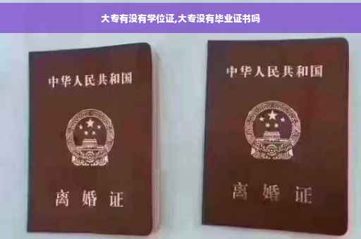 大专有没有学位证,大专没有毕业证书吗
