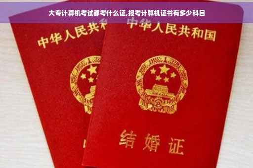大专计算机考试都考什么证,报考计算机证书有多少科目