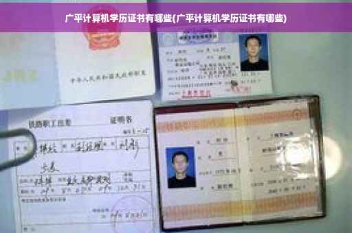 广平计算机学历证书有哪些(广平计算机学历证书有哪些)