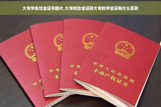 大专学生毕业证书图片,大专的毕业证和大专的学业证有什么区别