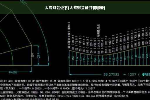 大专财会证书(大专财会证书有哪些)