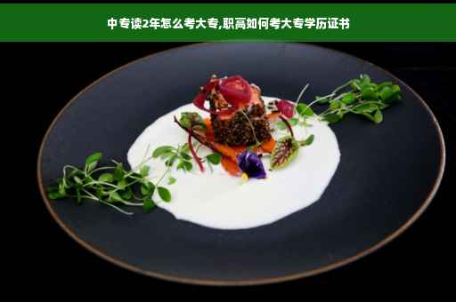 中专读2年怎么考大专,职高如何考大专学历证书