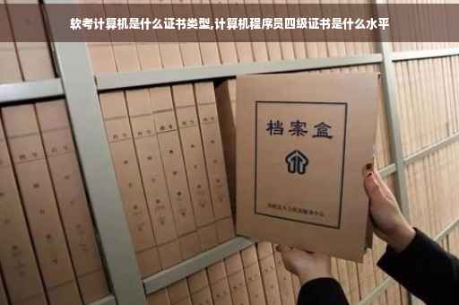 软考计算机是什么证书类型,计算机程序员四级证书是什么水平