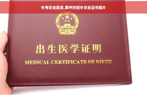 中考毕业要求,惠州市初中毕业证书图片