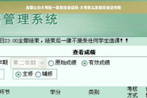 全国公办大专统一发放毕业证吗-大专怎么发放毕业证书啊