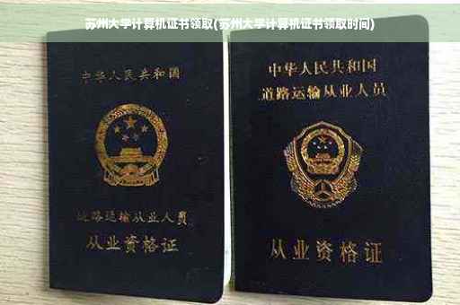 苏州大学计算机证书领取(苏州大学计算机证书领取时间)