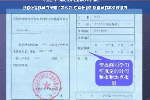 职称计算机证书没有了怎么办-东莞计算机职称证书怎么获取的 职称计算机证书没有了怎么办-东莞计算机职称证书怎么获取的