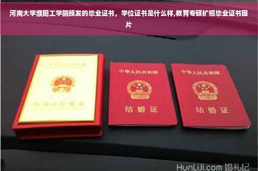 河南大学濮阳工学院颁发的毕业证书，学位证书是什么样,教育专硕扩招毕业证书图片