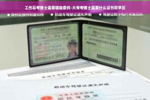 工作后考博士需要哪些条件-大专考博士需要什么证书和学历