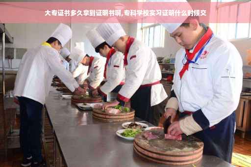 大专证书多久拿到证明书啊,专科学校实习证明什么时候交