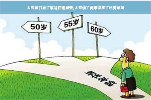 大专证书丢了编号在哪里查,大专读了两年退学了还有证吗