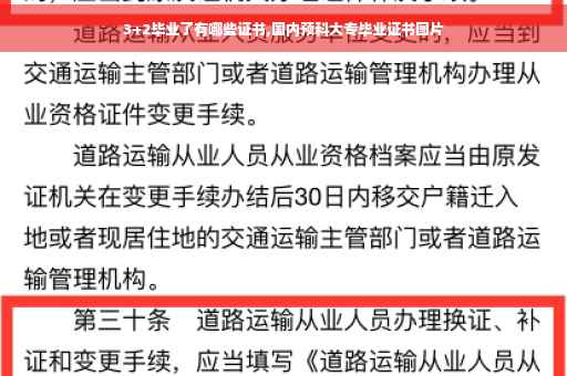 3+2毕业了有哪些证书,国内预科大专毕业证书图片