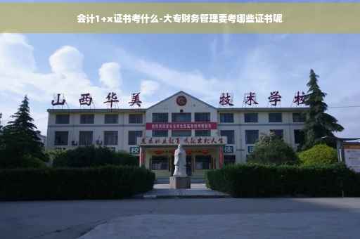 会计1+x证书考什么-大专财务管理要考哪些证书呢