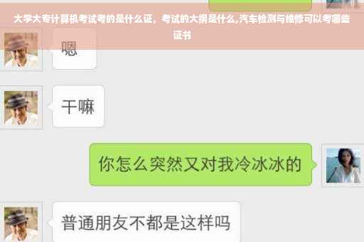 大学大专计算机考试考的是什么证，考试的大纲是什么,汽车检测与维修可以考哪些证书