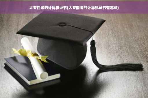 大专能考的计算机证书(大专能考的计算机证书有哪些)