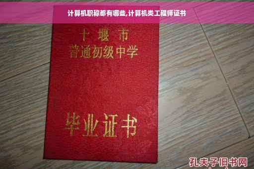 计算机职称都有哪些,计算机类工程师证书 计算机职称都有哪些,计算机类工程师证书