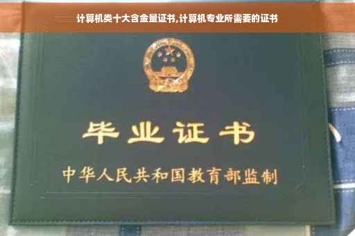 计算机类十大含金量证书,计算机专业所需要的证书