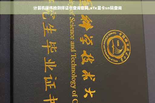 计算机硬件检测师证书查询官网,xfx显卡sn码查询