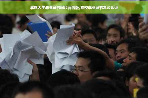 孝感大学毕业证书图片高清版,党校毕业证书怎么认证