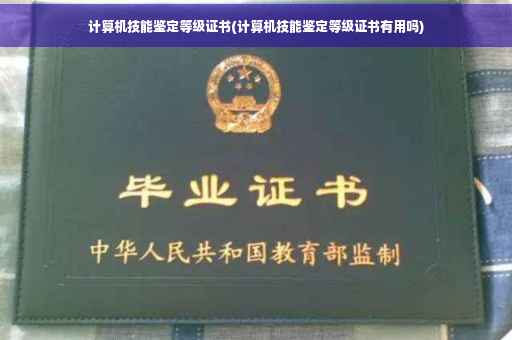 计算机技能鉴定等级证书(计算机技能鉴定等级证书有用吗)